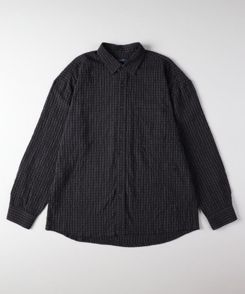 バックナンバー サッカーチェック長袖シャツ