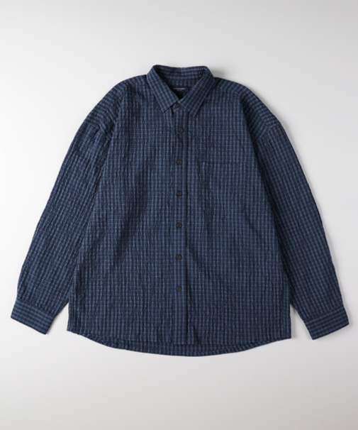 バックナンバー サッカーチェック長袖シャツ