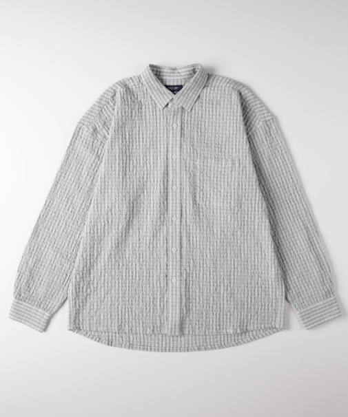 バックナンバー サッカーチェック長袖シャツ