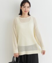 ハニーサックルローズ 透かし編みニットプルオーバー