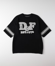 リファービッシュ グラフィックロゴジャガードニットＴシャツ