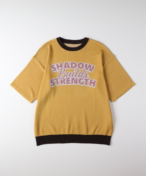 リファービッシュ グラフィックロゴジャガードニットＴシャツ