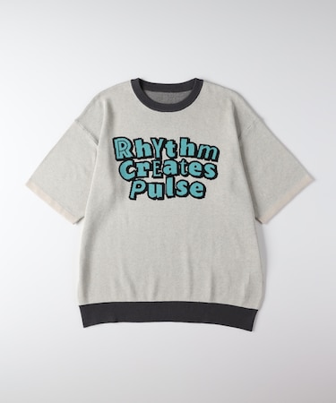 リファービッシュ グラフィックロゴジャガードニットＴシャツ