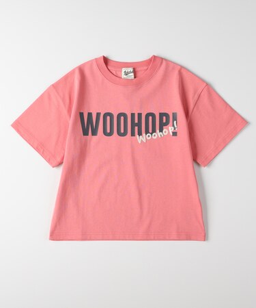 リファービッシュ ビッグロゴプリントワンポイント刺繍Tシャツ