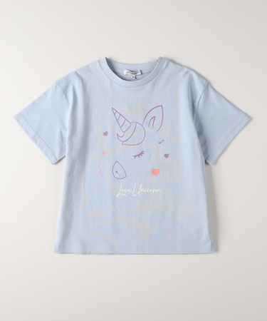 ヴィヴィアンブルー アニマルプリントTシャツ