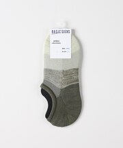 ベーシックソックス バンブーグラデーションガラインステップメッシュソックス