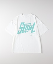 ハニーサックルローズ アシッド加工ロゴプリントTシャツ