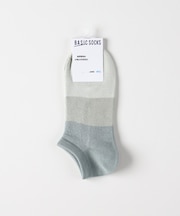 ベーシックソックス バンブーブロックガラアンクルメッシュソックス