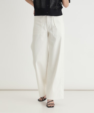 サムシング サマーベイカーワイドパンツ