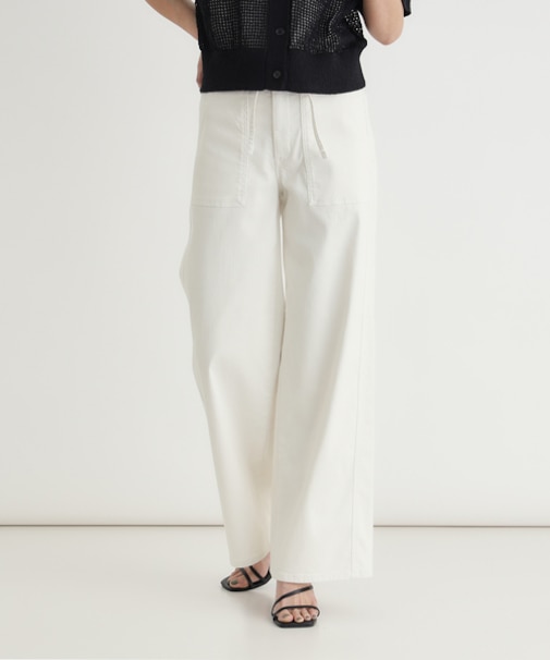 サムシング サマーベイカーワイドパンツ