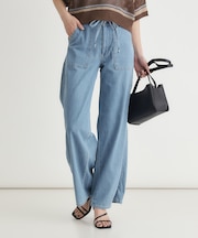 サムシング サマーベイカーワイドパンツ