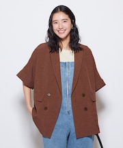 ハニーサックルローズ 【そよラク】ハーフスリーブジャケット