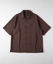 バックナンバー リネンライク半袖シャツ