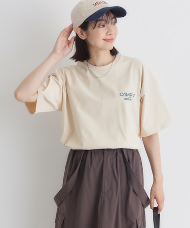キャンプ7 フラワープリントショートＴシャツ