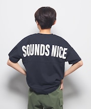 リファービッシュ バックプリントフットボール切り替えTシャツ
