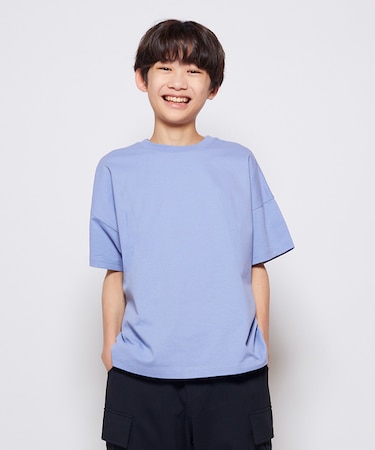 リファービッシュ バックプリントフットボール切り替えTシャツ