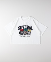 ハニーサックルローズ ネコプリントショートＴ