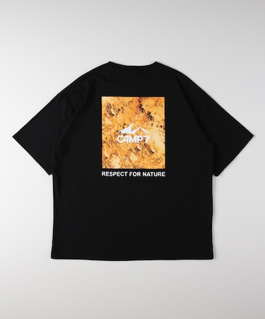 キャンプ7 バックスクエアロゴＴシャツ