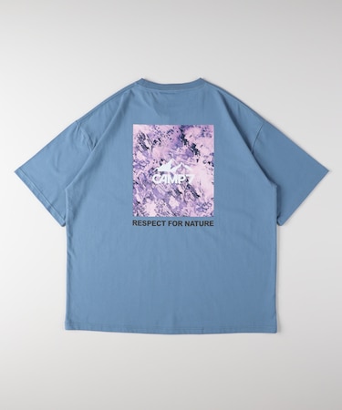 キャンプ7 バックスクエアロゴＴシャツ