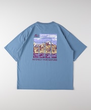 キャンプ7 アートグラフィックプリントTシャツ