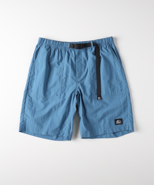 キャンプ7 ナイロンベルト付きショートパンツ