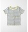 ヴィヴィアンブルー 切替テレコＴシャツ