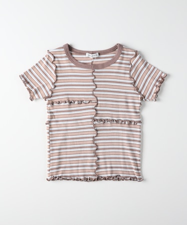 ヴィヴィアンブルー 切替テレコＴシャツ