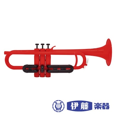 ZO TP-01Red プラスチックトランペット レッド(ブラックトリム）