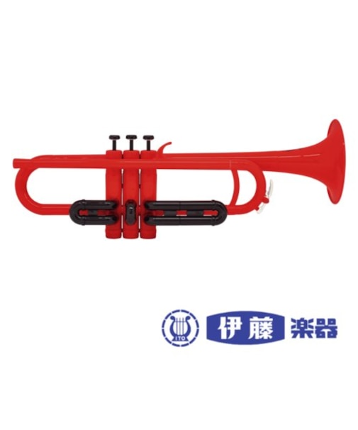 ZO TP-01Red プラスチックトランペット レッド(ブラックトリム）