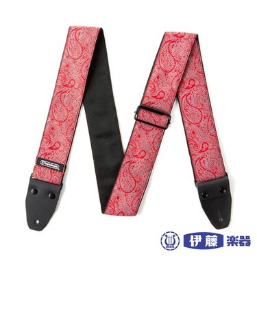 ギターストラップ　Jim Dunlop / Jacquard Straps D67-11 PAISLEY RED
