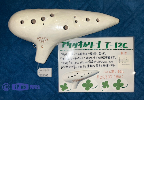 AKETA オカリナ T-5CX SC ケース付き アケタオカリーナ T-12C（バス