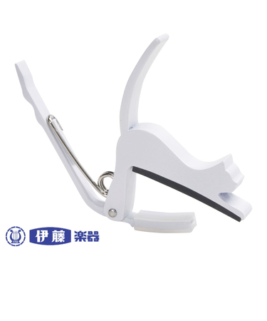 エレキ・アコギ用　猫カポ（ホワイト）