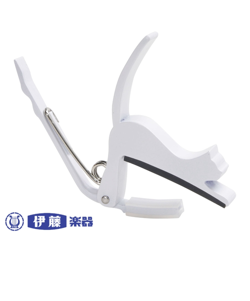 エレキ・アコギ用　猫カポ（ホワイト）