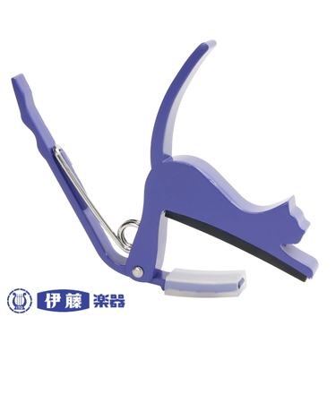 エレキ・アコギ用　猫カポ（パープル）