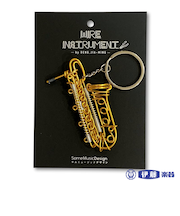 楽器ワイヤーキーホルダー バリトンサックス