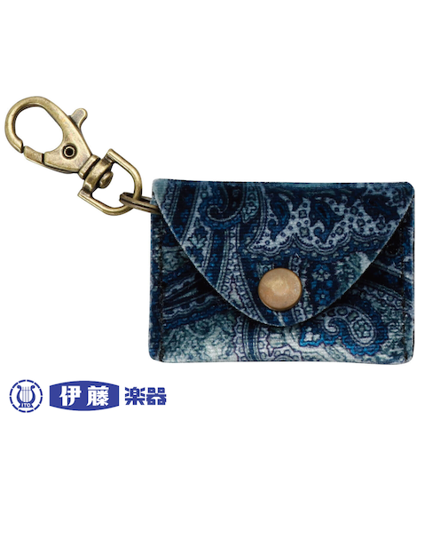 ピックポーチ（ペイズリー　ブルー）