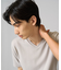 【きれいめな半袖】ジャカードVネックカットソー  半袖  ジャケイン  ビズカットソー