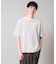 【接触冷感】細ボーダーセミワイドシルエットカットソー