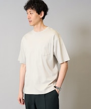 【接触冷感/UVカット/毛玉になりにくい】シルケットスムースワイドシルエットカットソー