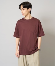 【接触冷感/UVカット/毛玉になりにくい】シルケットスムースワイドシルエットカットソー