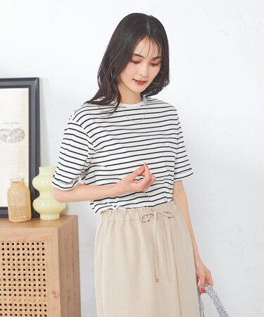 【接触冷感/UVカット/コットン100％/10色展開】ロールアップハーフスリーブＴシャツ