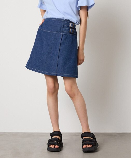 [110-130]【接触冷感/ジメジメ対策】サイドベルトキュロット