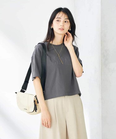 【コットン100％】大人のクロップドロゴTシャツ