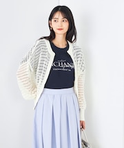 ダブルジップメッシュニットブルゾン