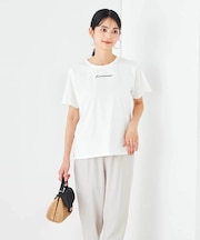 【コットン100%】コンパクト刺繍ロゴTシャツ