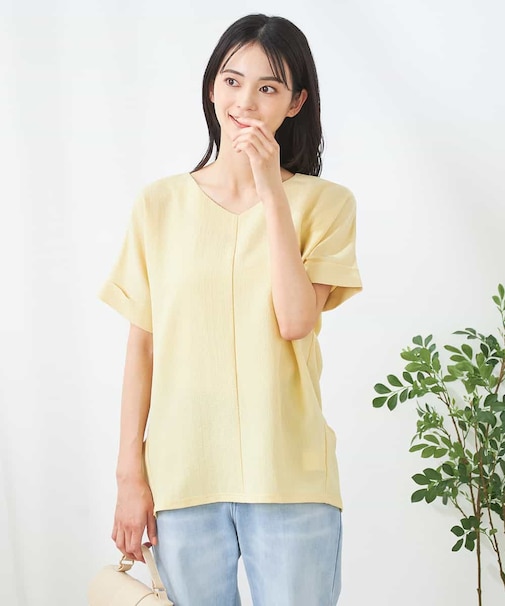 Vネックぽこぽこチュニック