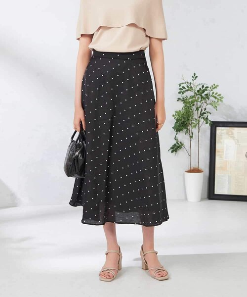 ドットフレアスカート｜アー・ヴェ・ヴェの通販｜&mall（アンド