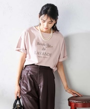 【接触冷感/UVカット】ボートネックロゴTシャツ
