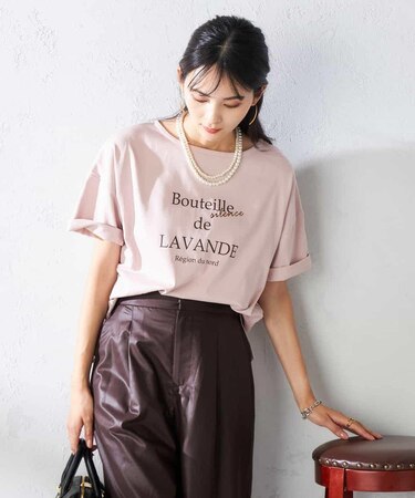 【接触冷感/UVカット】ボートネックロゴTシャツ