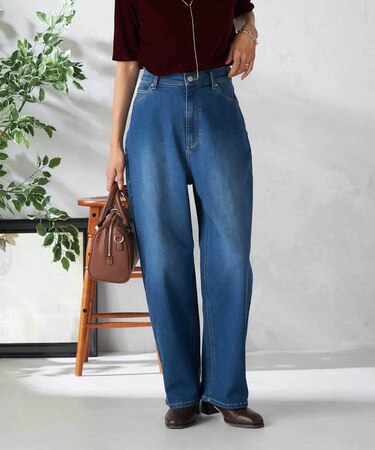 ストレッチカーヴィーデニムパンツ